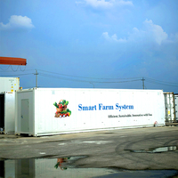 Serre conteneurisée entièrement automatisée pour la culture de micro-légumes en Thaïlande, pour fermes et usines de chanvre