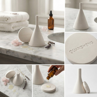 Diffuseur d'arômes en céramique en forme de cloche pour la maison, désodorisant parfumé aux huiles essentielles, pierre aromatique parfumée