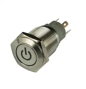Factory Metal Pushbutton Switch With Light Free Sample Fast Delivery