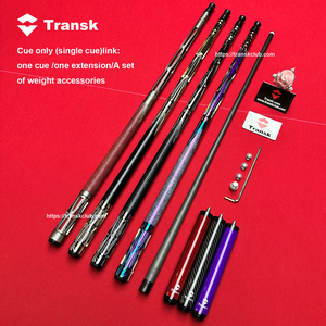 Queue de billard en fibre de carbone, 1/2, avec joint en acier inoxydable, faible déviation, personnalisable pour le billard - Product Image 1