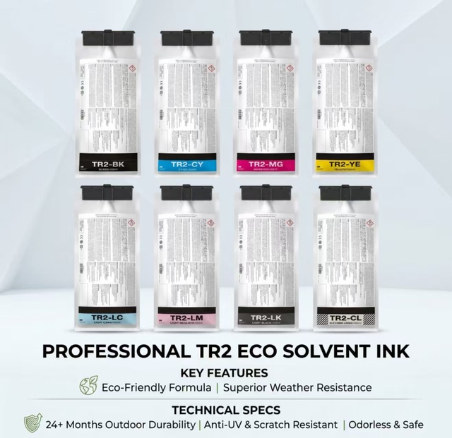 Ocbestjet 500ml Ink Bag TR2 Eco-solvent Ink Bag with Newest Stable Chip for Roland Truevis 3 SG3-300/540 VG3-540/640 Printer