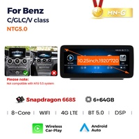 MEKEDE 680 3D Ui Car Video AM FM Sans Fil Car-play pour Benz C GLC Classe V W205 NTG5.0 Autoradio GPS 4G LTE Lecteur Autoradio