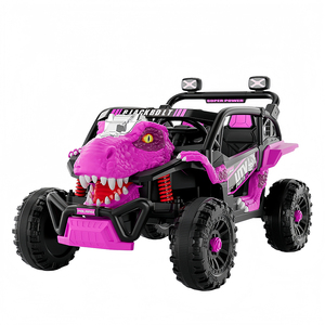 Voiture électrique populaire Jurassic World 2 places pour enfants, véhicule tout-terrain 4 roues UTV, jouet dinosaure, voiture à batterie 12V pour enfants - Product Image 3