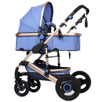 Poussette bébé peut s'asseoir deux voies enfants portable pliant haute paysage amortisseurs nouveau-né poussette cybex