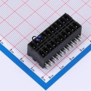 DB2ERHB-3.5-2*10P-BK Plug-in Terminal Block Bent Lead Through Hole,P=3.5mm Board-to-Board / Socket - Closed 2x10P 3.5mm Black - Product Image 1