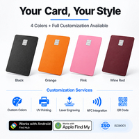 Carte de suivi universelle iOS Android, format plat, étanche IP68, recharge sans fil, carte intelligente, compatible avec la fonction Localiser et les écosystèmes multiples