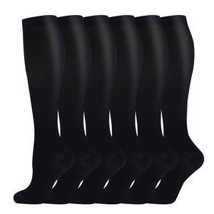 <span class=keywords><strong>Chaussettes</strong></span> de compression mi-mollet motif à pois bon soutien bas <span class=keywords><strong>pour</strong></span> jambe gonflement coureur cyclisme varices - Product Image 2