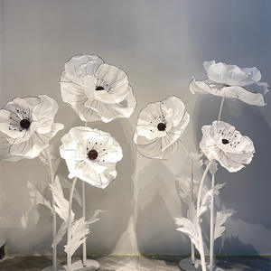 Flores artificiales gigantes para decoración de escenario de boda al por mayor, flor <span class=keywords><strong>gigante</strong></span> grande para decoración de eventos de boda - Product Image 1