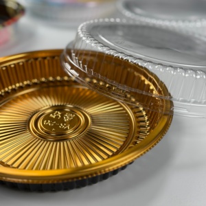 YS-25 Einweg-Salat- und Snackbehälter aus PET-Kunststoff, Takeaway-Sushi-Teller, Keks-, Nudel- und Zucker-Servierplatte, kundenspezifisch hergestellt - Product Image 6