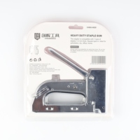Agrafeuse manuelle industrielle robuste en acier argenté pour bricolage, 6-14 mm, pour bois et canapés