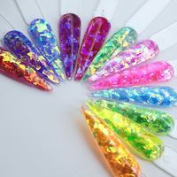 Paillettes brillantes de sirène, paillettes pour ongles, décoration, charmes, paillettes irrégulières, accessoires pour la décoration des ongles, fournitures pour stylistes