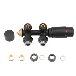 अंडरफ्लोर हाइड्रेनिक हीटिंग केंद्रीय प्रणाली के लिए पीतल थर्मोस्टैटिक रेडिएटर एच वाल्व पीतल - Product Image 4