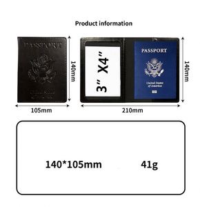 Vente en gros de porte-passeport personnalisé avec logo, sublimation, portefeuille de voyage multifonction, porte-passeport en cuir PU avec protection RFID - Product Image 3