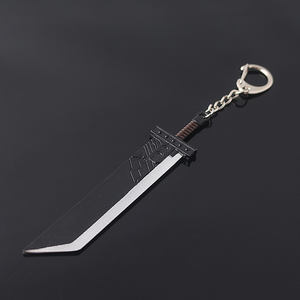 Nouveau porte-clés en métal créatif, fabricant de porte-clés Final Fantasy Remake, porte-clés épée d'arme de Zack Fair - Product Image 5