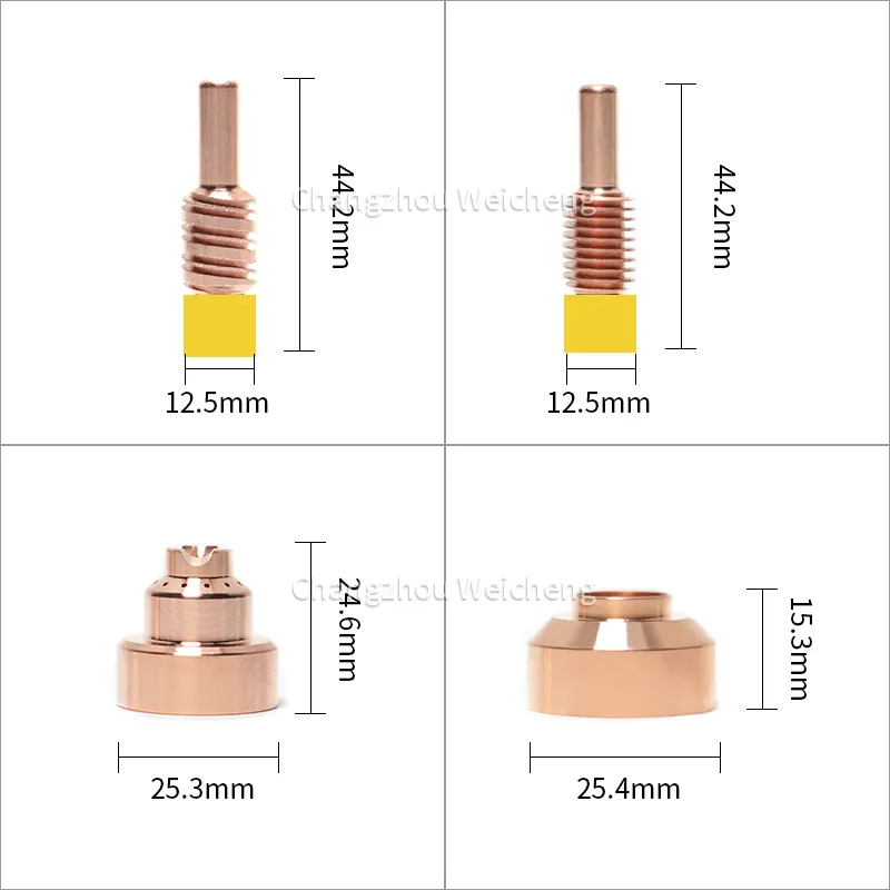 หัวฉีดพลาสม่าตัดชิ้นส่วน220819 220990 220816พลาสม่าอิเล็กโทรด220842 220777แหวนหมุน220857 220994 220947 220854 220953