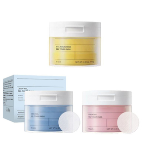 แผ่นเจลโทนเนอร์ BIO 60 แผ่น 1 ชั้น 140 กรัม ผสมสารสกัดจาก Galactomyces กรดไฮยาลูรอนิก คอลลาเจน เซราโนล วิตามินซี ไนอะซินาไมด์ และสาหร่ายทะเล ช่วยเติมความชุ่มชื้น - Product Image 4