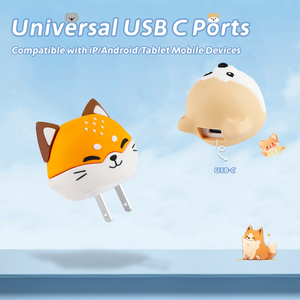 Động Vật Koala Lười Hình Dạng USB C Tường Sạc Nhỏ Sạc Du Lịch Cắm <span class=keywords><strong>Cube</strong></span> 20W Nhanh Chóng Sạc Điện Adapter Tường Sạc - Product Image 5
