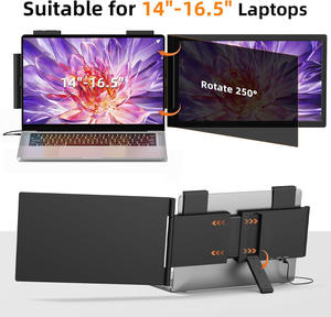 Moniteur USB-C portable pour ordinateur portable, extension d'écran double, jeu, dessin, codage, 14 pouces, compatible avec <span class=keywords><strong>MAC</strong></span>, Win, PC - Product Image 5