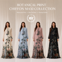 Robe longue élégante personnalisée à pois anti-boulochage pour femme, avec ceinture et manches ballon, style kaftan, OEM ODM, marque privée, modeste, musulmane