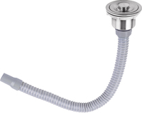 K-Q40D cuisine siphon de lavabo double évier vidange 304 tamis d'évier de cuisine d'acier inoxydable
