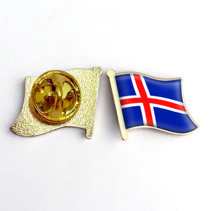 Venta al por mayor bandera rumana solapa Pin Metal esmalte insignia nacional para sombreros y ropa - Product Image 4