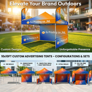 เต็นท์หลังคาแข็งแรงทนทาน พิมพ์ลายด้วยเทคนิค Dye Sublimation ขนาด 10x10 ฟุต โครงอะลูมิเนียม พับเก็บได้ สำหรับงานแสดงสินค้าและกิจกรรมส่งเสริมแบรนด์ - Product Image 3