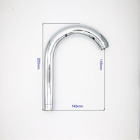 Robinet de cuisine en acier inoxydable 201 de 28 mm de diamètre, tube de robinet, tuyau de robinet d'évier