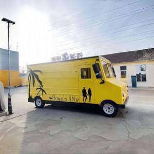 Vintage Tarzı Fast Food Elektrikli Mobil Mutfak Kamyoneti, Tam Donanımlı Mutfak, Dondurma ve Kahve Arabası - Product Image 2