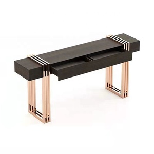 Grand tiroir <span class=keywords><strong>industriel</strong></span> en <span class=keywords><strong>bois</strong></span> et en <span class=keywords><strong>métal</strong></span>, style européen, avec partition simple, couleur or rose, table de <span class=keywords><strong>console</strong></span> de luxe pour <span class=keywords><strong>maison</strong></span>, nouveauté 2020 - Product Image 3