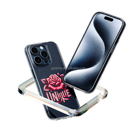 JoyMonki bonne sensation de main entièrement transparente étui de protection pour téléphone couverture imprimée bricolage changer librement les modèles pour les imprimantes UV Shell