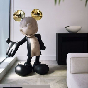 Su misura a grandezza naturale placcato Mickey artigianato cartone animato <span class=keywords><strong>topolino</strong></span> decorazione scultura per soggiorno portico TV Cabinet Desktop - Product Image 2