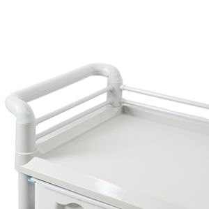 คุณภาพสูงขายร้อนโรงพยาบาลทางการแพทย์รถเข็น ABS ทันตกรรมร้านเสริมสวยเฟอร์นิเจอร์รถเข็น Noiseless ลูกกลิ้งรถเข็นข้น - Product Image 5