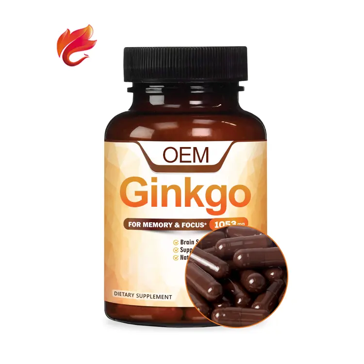 Viên Nang Cứng 100% Pure Moisten Lung Ginkgo Biloba Ginseng 400Mg