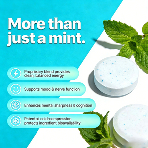 OEM Private Label Focus Mints Sin Azúcar, Cafeína Natural, Nootrópico, Suplemento <span class=keywords><strong>para</strong></span> Mejorar la Concentración y la Energía <span class=keywords><strong>para</strong></span> el Estudio y el Trabajo - Product Image 3