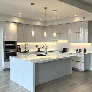 Muebles de Cocina Modernos de Diseño Personalizado, Gabinetes de Cocina Modulares Lacados, Gran Venta 2025 - Product Image 2