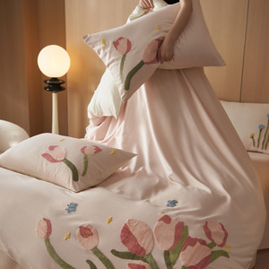 Juego de 11 Piezas de Ropa de Cama de Algodón de Fibra Larga para Otoño e Invierno, Totalmente Cepillado, Relleno de Lana Pura, Funda de Edredón y Sábanas de Calidad - Product Image 2