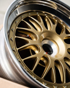 Ruedas de bloqueo central de oro plateado forjado MN <span class=keywords><strong>Motorsport</strong></span> para <span class=keywords><strong>Porsche</strong></span> 991 GT RS 997 GT 996 GT 993 964 981 718 ruedas forjadas principales - Product Image 4