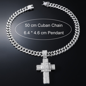 2026 New Hot Selling Hiphop Retro <b>Cross</b> Pendant Necklace Cool Personalized Design Men's Necklaces Wholesale Jewelry Trendy - Product Image 4