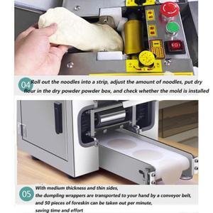 Machine commerciale automatique d'emballage de peau de boulette de table/momo/wonton/<span class=keywords><strong>shumai</strong></span>/boulette de crevettes - Product Image 6