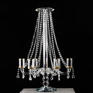 <span class=keywords><strong>Chandelier</strong></span> à 6 bras de support de fleurs, <span class=keywords><strong>chandelier</strong></span> boule de cristal, <span class=keywords><strong>chandelier</strong></span> pour décoration de table de mariage, <span class=keywords><strong>chandelier</strong></span> bon marché, en vente - Product Image 1