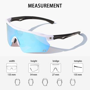 Gafas de Sol Deportivas Polarizadas para Ciclismo, Resistentes, con Montura Invisible, Correa Ajustable, Lentes Espejadas, Protección UV400 - Product Image 4