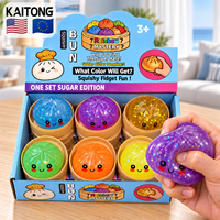 Jouet anti-stress KAITONG OEM en forme de bao bun vapeur pour enfants et jouets à presser en forme de dumpling pour soulager le stress