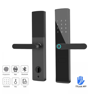 Giá tốt nhất 6068 Lỗ mộng ttlock tuya app điều khiển từ xa mật khẩu vân tay thẻ RFID thông minh Cửa Khóa cerradras inteligentes - Product Image 4