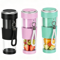 Licuadora Portátil de 500 ml con 6 Cuchillas y Función para Triturar Hielo, para Uso en Automóviles y Hoteles