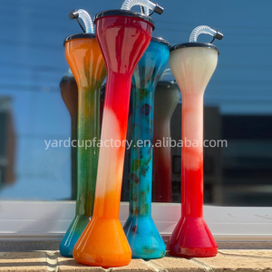 Bottiglia di plastica personalizzata per Yarder Slush personalizzata tazza di succo di paglia lunga tazza di plastica per bevande congelate granite - Product Image 5