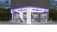 Meubles de magasin de téléphonie mobile, présentoir pour étuis de téléphone portable, vitrine de magasin en verre, design de vitrine