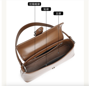 กระเป๋าหนังแท้ AndoBag รุ่นใหม่ ทรงสี่เหลี่ยมเล็ก สำหรับผู้หญิงและเด็กผู้หญิง ใช้สะพายไหล่หรือสะพายข้าง ใช้ได้ทุกวัน - Product Image 4