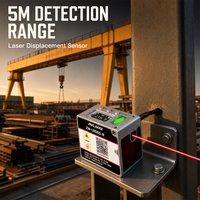 Capteur de mesure laser TOF, portée 50-5000 mm, sortie analogique RS485 NPN PNP, capteur de distance industriel