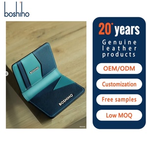 Multifunctional Genuine Black Saffiano Leather Open Closure Passport Holder with Nylon Lining Portable Unisex Card Case - Product Image 1