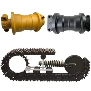 ชุดโซ่เหล็กสีดำขนาด 8-12 มม. สำหรับรถขุดฮงหวาง ประกอบด้วยเฟืองตีนตะขาบ ล้อเลื่อนบน-ล่าง และชุดลูกกลิ้ง อะไหล่ช่วงล่าง - Product Image 2